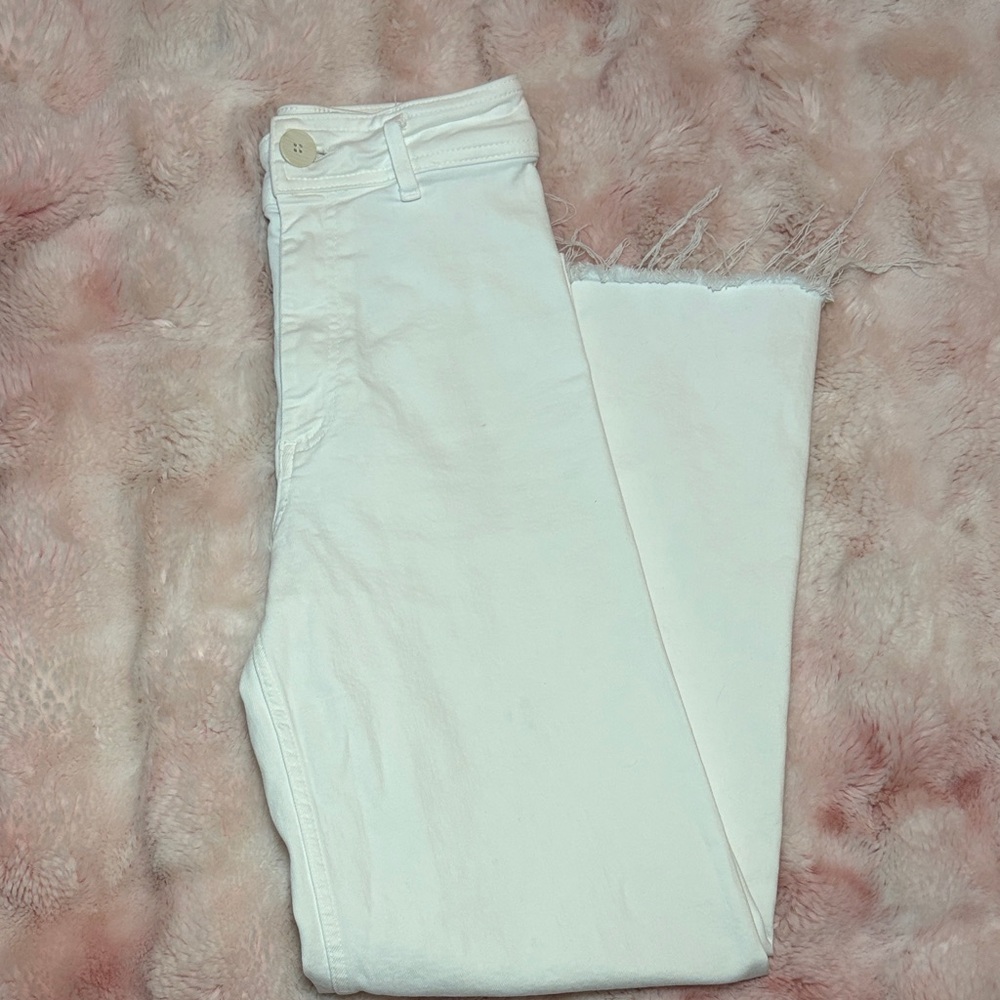 Zara Cream Ankle Jeans